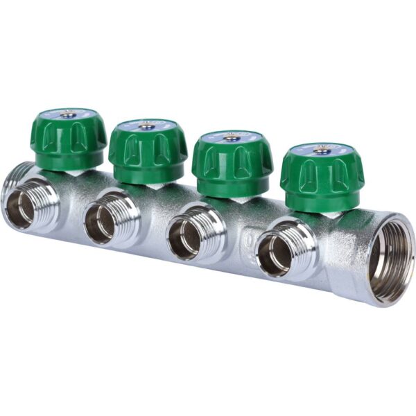 SMB-6850-011204 STOUT Коллектор регулирующий 1 , 4 отвода 1/2