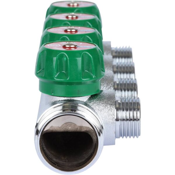 SMB-6849-011204 STOUT Коллектор регулирующий 1 , 4 отвода 1/2 плоское уплотнение