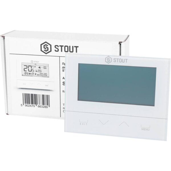 STE-0101-029231 STOUT Проводной комнатный двухпозиционный регулятор ST-292v3, белый