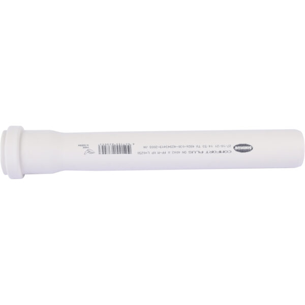 Труба канализационная Sinikon COMFORT PLUS DN40 x 2,0 PN0,5 L0,25м PP-H, белая, шумопоглощающая
