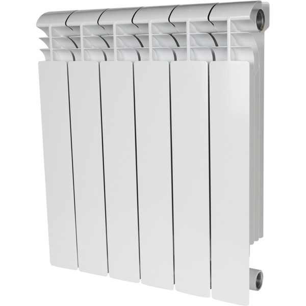 SRA-1310-050006 STOUT VEGA 500 6 секций радиатор алюминиевый боковое подключение (белый RAL 9016)