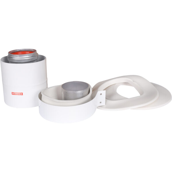 ROMMER RCA-6010-210100 Начальный участок вертикальный коакс. 60/100 хомут в комплекте + втулка D60