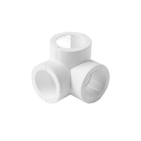 PA17308P Pro Aqua d= 20 PP-R Тройник двухплоскостной Белый