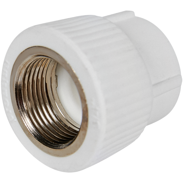 PA22014P Pro Aqua d= 25-3/4 PP-R Муфта комбинированная ВР Белая