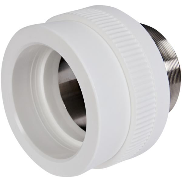 PA23530P Pro Aqua d=110-4 PP-R Муфта комбинированная под ключ НР Белая