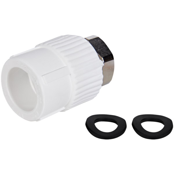 PA29014 Pro Aqua d=25-3/4 PP-R Муфта с накидной гайкой Белая