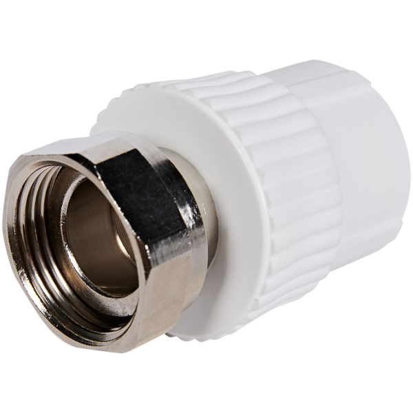 PA29019 Pro Aqua d=32-1.1/4 PP-R Муфта с накидной гайкой Белая
