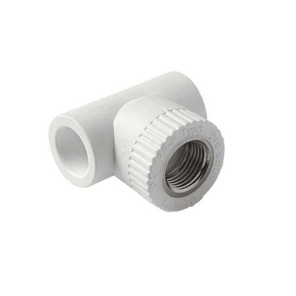 PA24008P Pro Aqua d=20-1/2 PP-R Тройник комбинированный ВР Белый