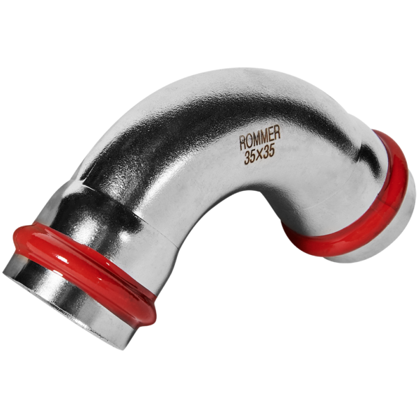 RSS-0003-000035 ROMMER Угольник 90° ВПр-ВПр, 35, из нержавеющей стали прессовой