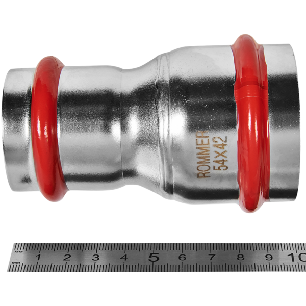 RSS-0018-005442 ROMMER Муфта переходная ВПр, 54х42, из нержавеющей стали прессовой