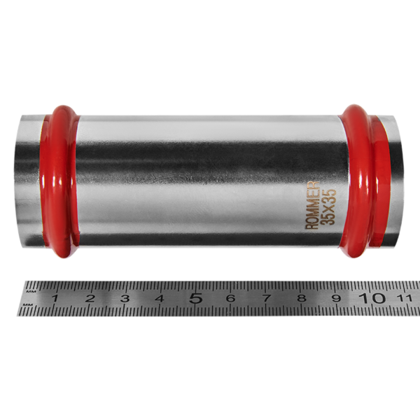 RSS-0019-000035 ROMMER Муфта надвижная ВПр, 35, из нержавеющей стали прессовой
