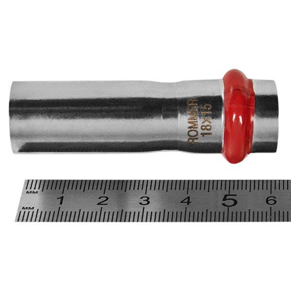 RSS-0020-001815 ROMMER Муфта переходная ВПр-НПр, 18х15, из нержавеющей стали прессовой