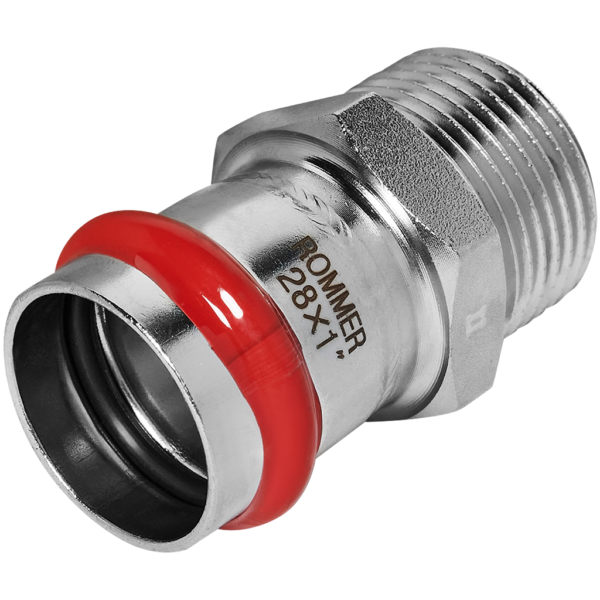 RSS-0021-000281 ROMMER Переходник ВПр-НР, 28х1, из нержавеющей стали прессовой