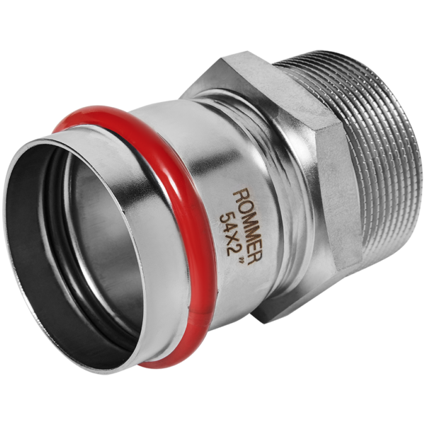 RSS-0021-000542 ROMMER Переходник ВПр-НР, 54х2, из нержавеющей стали прессовой