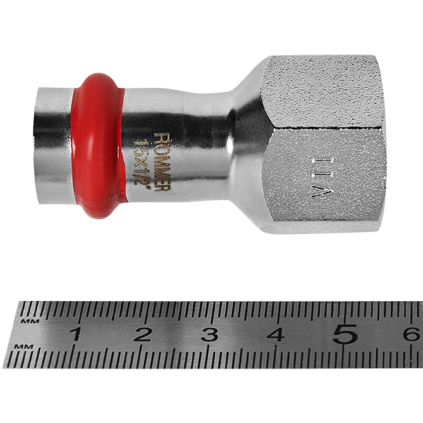 RSS-0022-001512 ROMMER Переходник ВПр-ВР, 15х1/2, из нержавеющей стали прессовой