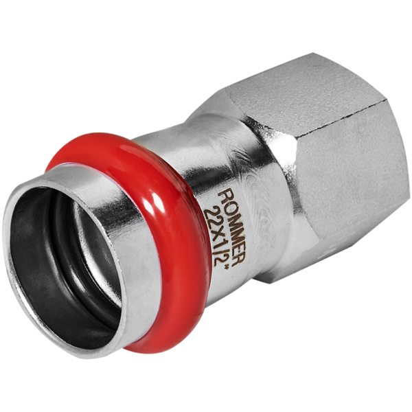 RSS-0022-002212 ROMMER Переходник ВПр-ВР, 22х1/2, из нержавеющей стали прессовой