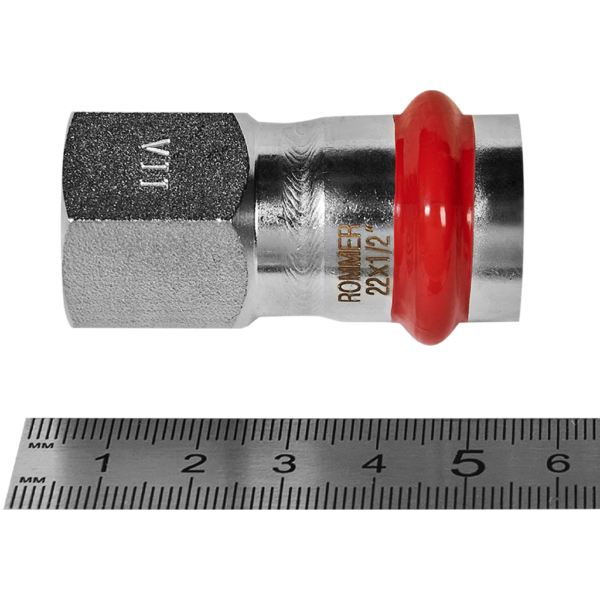 RSS-0022-002212 ROMMER Переходник ВПр-ВР, 22х1/2, из нержавеющей стали прессовой