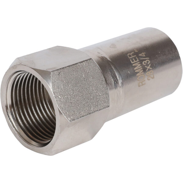 RSS-0023-002834 ROMMER Вставка переходная НПр-ВР, 28х3/4, из нержавеющей стали прессовой