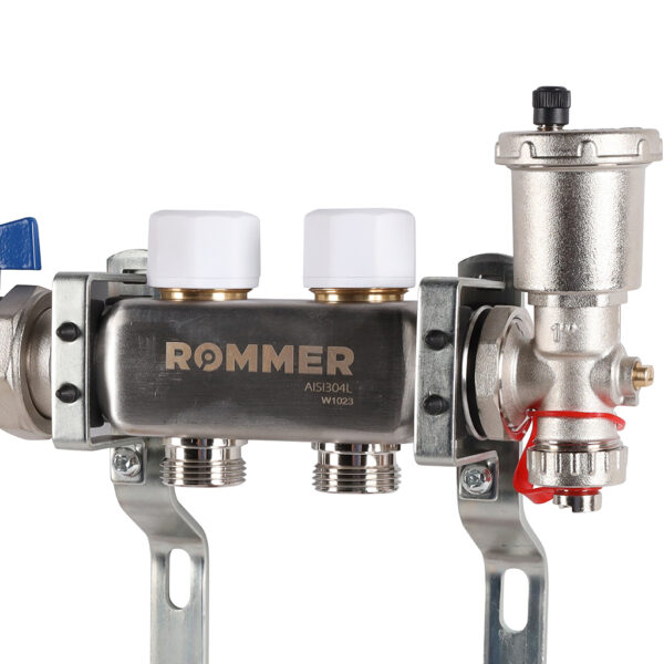 RMS-1210-000002 ROMMER Коллектор из нержавеющей стали в сборе с расходомерами 2 вых.