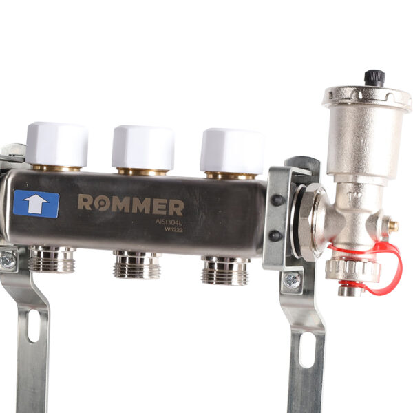 RMS-1210-000003 ROMMER Коллектор из нержавеющей стали в сборе с расходомерами 3 вых.