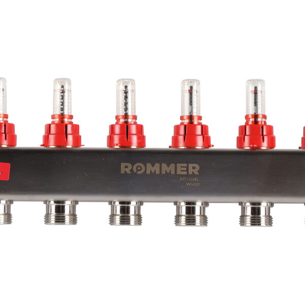 RMS-1210-000006 ROMMER Коллектор из нержавеющей стали в сборе с расходомерами 6 вых.