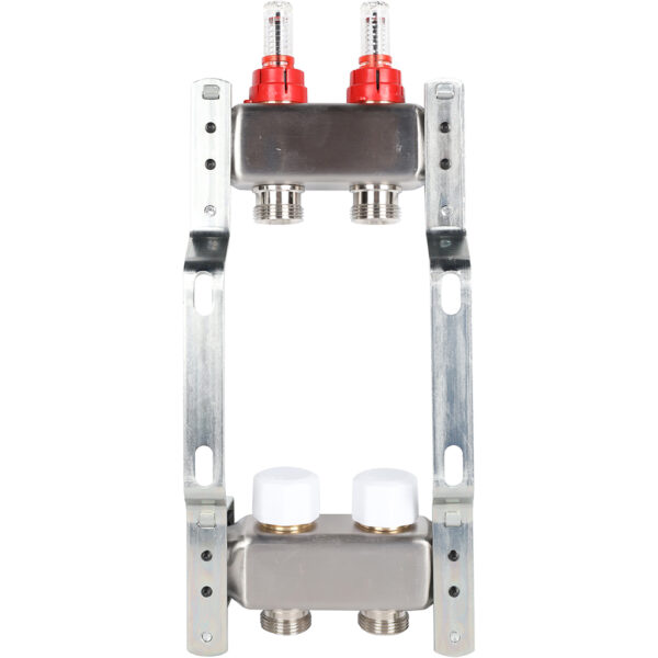 RMS-1200-000002 ROMMER Коллектор из нержавеющей стали с расходомерами 2 вых.
