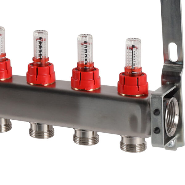 RMS-1200-000012 ROMMER Коллектор из нержавеющей стали с расходомерами 12 вых.