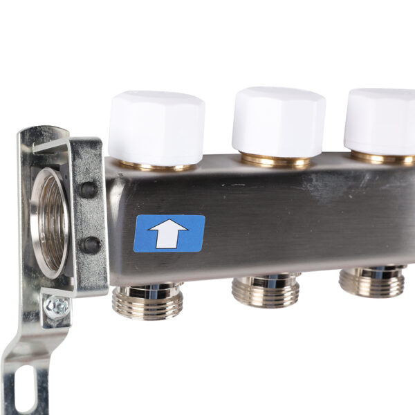 RMS-1201-000008 ROMMER Коллектор из нержавеющей стали с расходомерами, с клапаном вып. воздуха и сли
