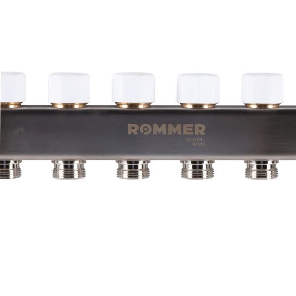 RMS-1201-000011 ROMMER Коллектор из нержавеющей стали с расходомерами, с клапаном вып. воздуха и сли