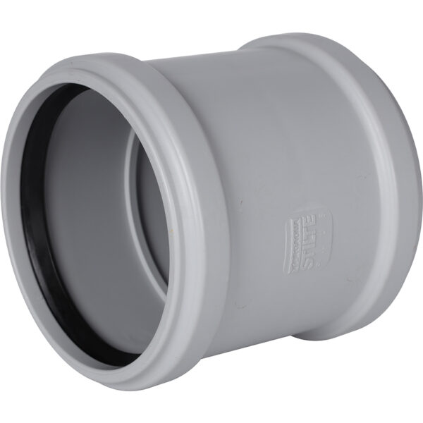 SKB-0006-000110 STOUT D 110 Муфта двухраструбная канализационная бесшумная