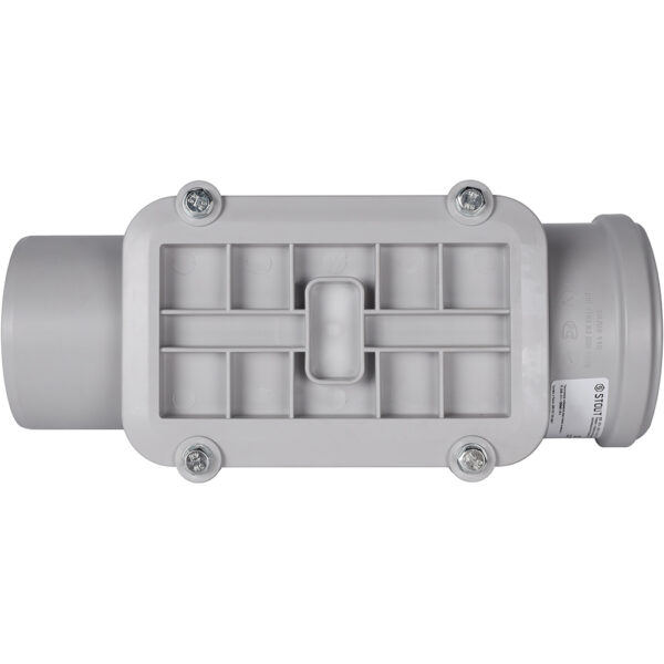 SKB-0014-000110 STOUT D 110 Ревизия с прямоугольной крышкой канализационная бесшумная