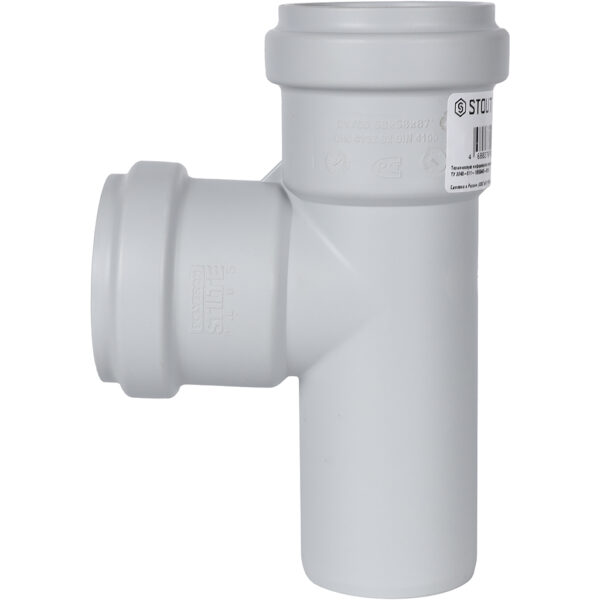 SKB-0016-585887 STOUT D 58 x 58 / 87,5° Тройник канализационный бесшумный
