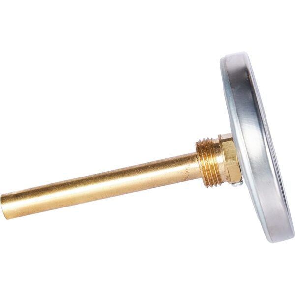 RIM-0001-801015 ROMMER Термометр биметаллический с погружной гильзой. Корпус Dn 80 мм, гильза 100 мм