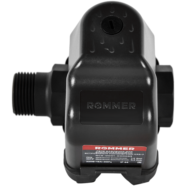 RCS-0001-000053 ROMMER Реле давления для водоснабжения со встроенным манометром KRS-7