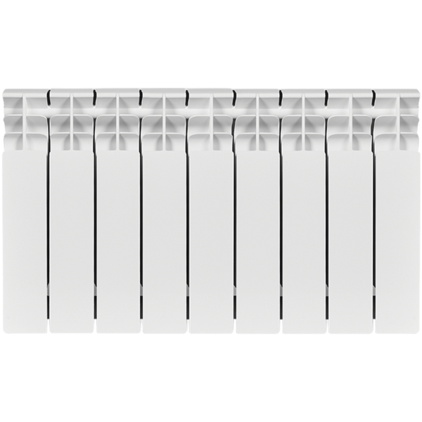 SRB-3310-035009 STOUT TITAN 350 9 секций радиатор биметаллический боковое подключение (белый RAL 901