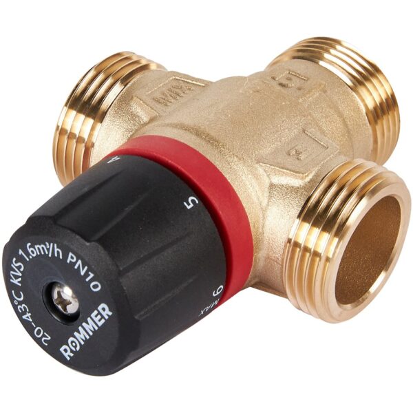 RVM-0131-164325 ROMMER Термостатический смесительный клапан для систем отопления и ГВС 1 НР20-43°С K