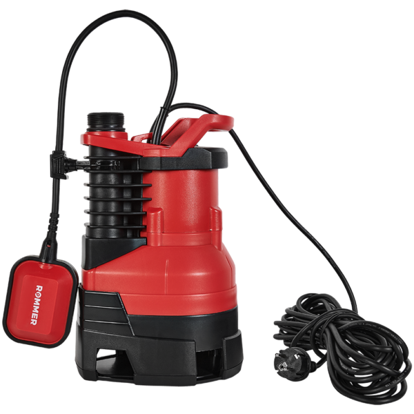 RDP-0005-100400 ROMMER PROFI Насос дренажный, H-5м,Q-9м3/ч, кабель 10м, 400 Вт, для грязной воды