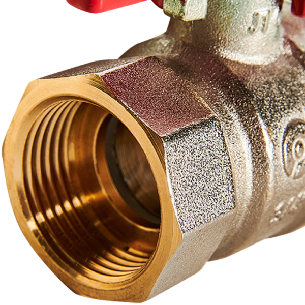 RBV-0004-2210220 ROMMER Кран шаровой, ВР/НР, ручка бабочка 3/4