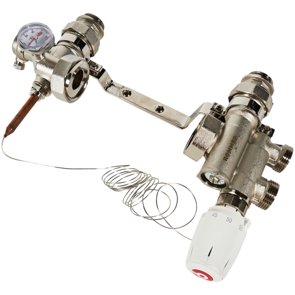 RDG-0120-009000 ROMMER Насосно-смесительный узел с термостатической головкой с выносным датчиком , б