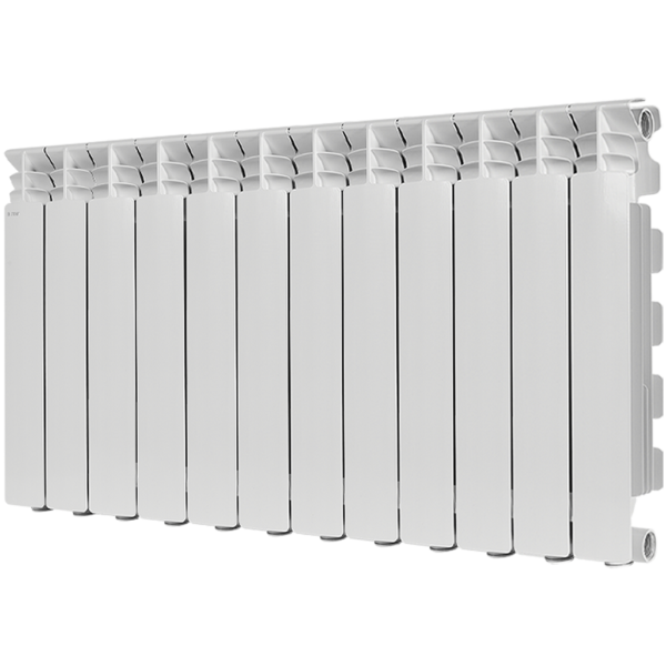 SRA-3310-050012 STOUT GAMMA 500 12 секций радиатор алюминиевый боковое подключение (белый RAL 9010)