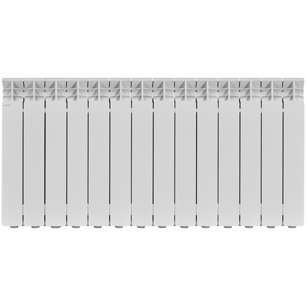 SRA-3310-050014 STOUT GAMMA 500 14 секций радиатор алюминиевый боковое подключение (белый RAL 9010)