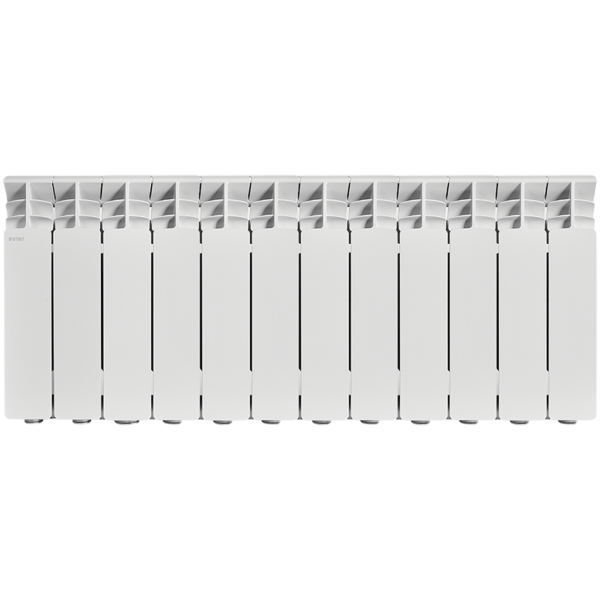 SRA-3310-035012 STOUT GAMMA 350 12 секций радиатор алюминиевый боковое подключение (белый RAL 9010)