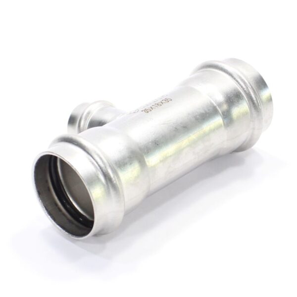 Тройник 35-18-35, WAAG Heavy Inox, пресс-пресс, сталь нержавеющая