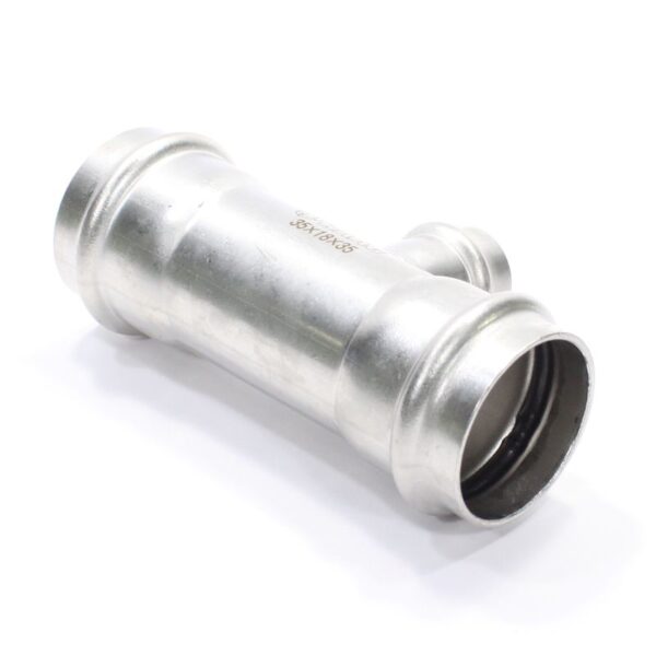 Тройник 35-18-35, WAAG Heavy Inox, пресс-пресс, сталь нержавеющая