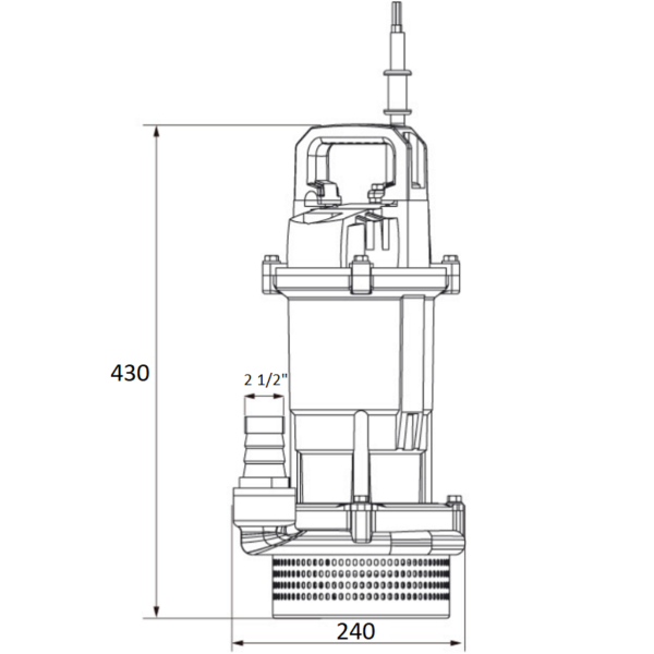 Насос дренажный SHIMGE QDX-K3 15-14-1.1 F (1х220В; 1,10кВт)