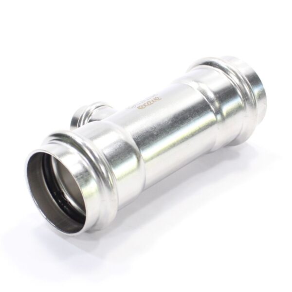 Тройник 42-22-42, WAAG Heavy Inox, пресс-пресс, сталь нержавеющая