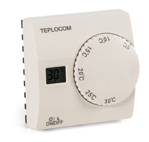 Teplocom Термостат комнатный Teplocom TS-2AA/8A, проводной, реле 250В, 8А