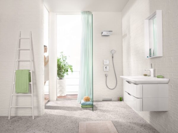 Смеситель для раковины Hansgrohe PuraVida, однорычажный, со сливным набором, хром