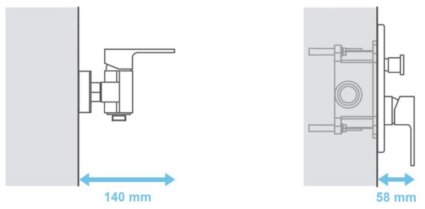 Рабочее тело смесителя скрытого монтажа Ravak R-box RB 070.50