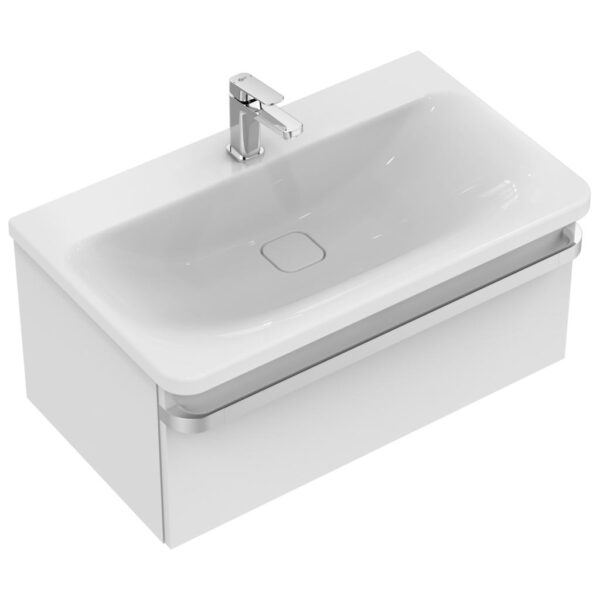 Раковина Ideal Standard TONIC II 80 см, керамическая накладка слива, белая